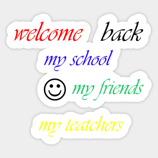 welcome back Sticker